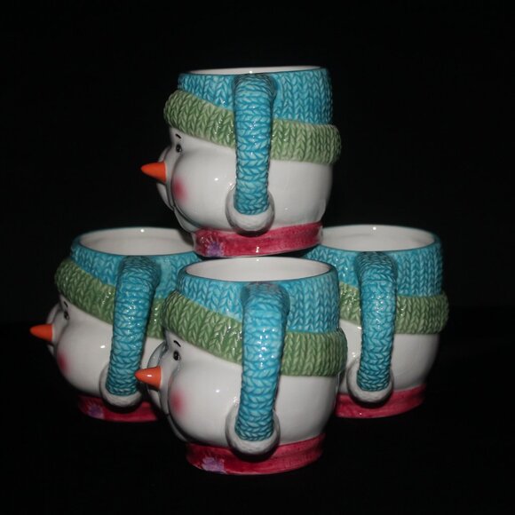Delightful Frosty Snowman Mugs | Set of 4 Christmas Stuffins Mugs | Liv Canada - Picture 3 of 7